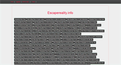 Desktop Screenshot of escapereality.info