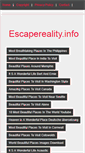 Mobile Screenshot of escapereality.info