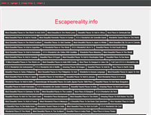Tablet Screenshot of escapereality.info